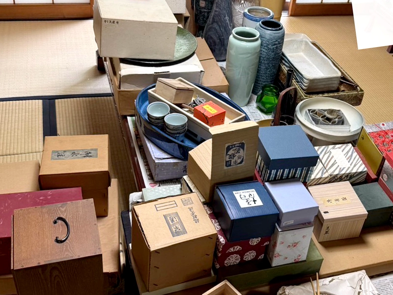 不用品買取前の和室