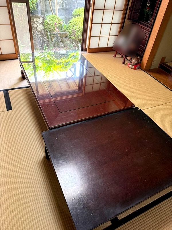 不用品買取後の和室