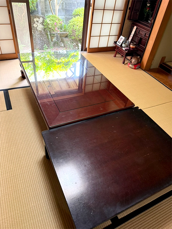 不用品買取後の和室